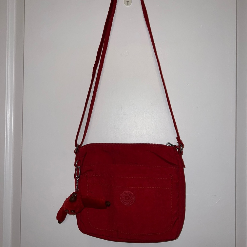 Kipling Cherry Red Crossbody Bag